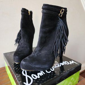 Sam Edelman Suede Boots - Black